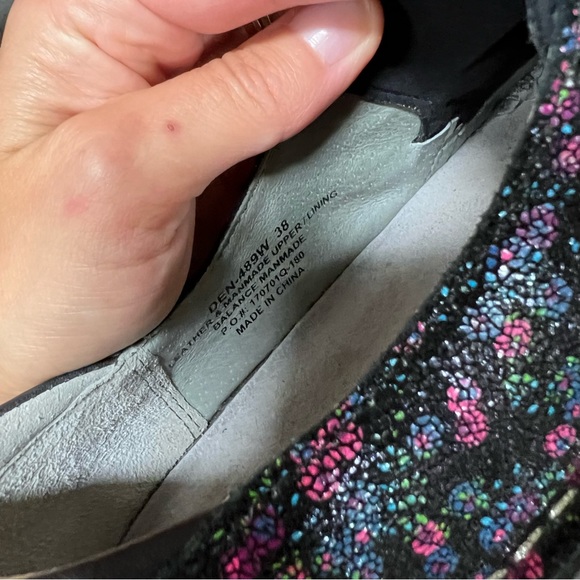 Alegria Dena Dream Fit Sweetums Floral Pattern Slip On Leather Shoe EE - Picture 6 of 9